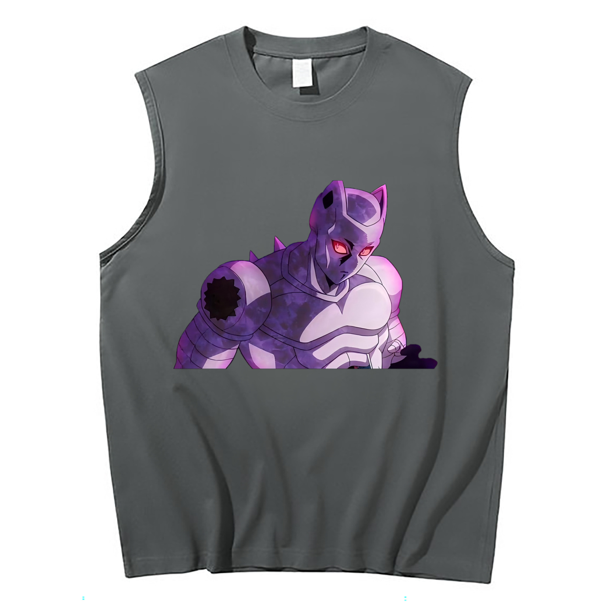 （画像用） ジョジョの奇妙な冒険 きら よしかげ JoJo's Bizarre Adventure Kira Yoshikage コットン100％タンクトップ（フロントプリント）